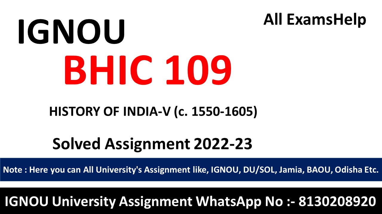 bhic 109 assignment 2022 23 english